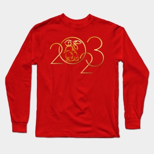 2023 Happy New Years - Year of The Rabbit 2023 Men Women Long Sleeve T-Shirt